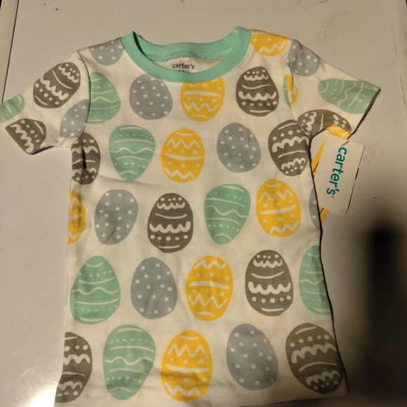 Carter's Baby boy Easter Egg Themed Pajama set. - Picture 2 of 3
